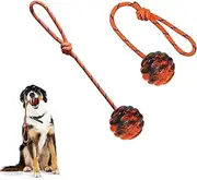 Vitalili 2Pcs Dog Training Ball on Rope Dog Rope Toys Ball Exercise and Reward Toy for Dogs for Chew Training Pull Throw Toy tug Toy Dogs Fetch Toys Belgian Malinois Gifts