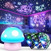 Night Light Kids Gift Girl 3 4 5 6 7 8 9 Years Child Mushroom Unicorn Toy Kids 2