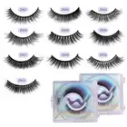 1/Pairs 3 Seconds To Wear 3D Mink Lashes Natural Faux Mink Eyelashes