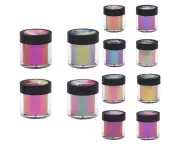 4/8/12X Chameleon Pearl Powder Pigment Color Shift Mica Powder Epoxy Resin Craft - 12 Colours