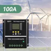 100A MPPT LCD Solar Charge Controller 12V/24V/36V/48V Auto Controller & Dual USB