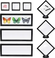 [SHERY] Frame Floating Display Coin Holder Jewelry Display Stand Black Floating Display Case with Different Size 9 Pcs