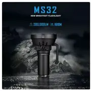 IMALENT MS32 200000 Lumen Powerful OLED Display Flashlight Rechargeable Torch