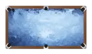 ICY FROZEN Custom Made Printed Pool Snooker Billiard Table Felt Cloth