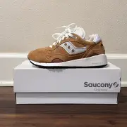 Saucony Originals Shadow 6000 Premium Suede Light Brown Men's Shoes Size 5.5
