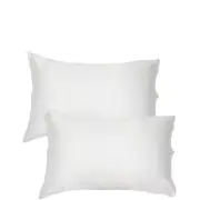 The Goodnight Co. Silk Pillowcase Twin Set Queen Size - White