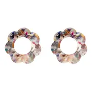 8pc Annabel Trends Napkin Rings Scallop Edge Table Organiser 6cm Gemstone