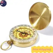 Portable Classic Brass Survival Pocket Camping Compass Outdoor Hiking Watch Map