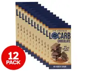 12 x Aussie Bodies Lo Carb Chocolate Block Milk Choc Salted Caramel 90g