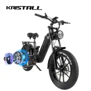 2025 KRISTALL V20 750W 48V Electric Motorcycle Fat Tire Mountain OffRoad E-BIKE