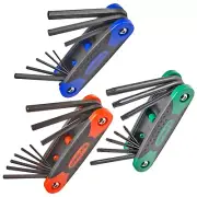 Carbyne 25-Piece Folding Hex (Allen) Key & Torx Wrench Set – SAE, Metric & Torx