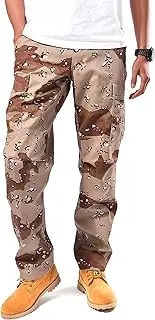 [BACKBONE] Mens Casual Camouflage Cargo Pants Army Military BDU Pants