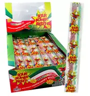 Sour Power Wrapped Belts, Watermelon, Individually Wrapped Belts (Pack of 150)