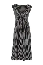 Tie Front Wrap Dress--MAR-13221007