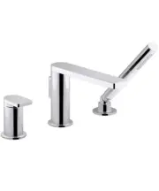 Kohler 73078-4-CP Composed Deck-mount bath faucet w/handshower Chrome New - Open