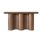 Jaya Wave 150cm Console Hallway Entrance Table Walnut