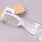 Fine Silver 999 Pure Silver Comb Solid Fish Pattern Healthy Hair Care SMALL Comb