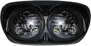Motorcycle 5-1/2" LED Headlight Headlamp Assembly Compatible With Harley Road Glide Custom Ultra 1998-2013