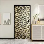 Door Stickers 3D Door Sticker Home Decoration DIY Wall Stickers Bedroom Porch Art Mural Peel & Stick PVC Wallpaper (Size : 95x215cm)