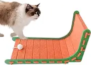 Cat Scratch - Felt Scratch Pad, L-Shaped Toy Board | Interactive Claw Care Station with Rolling Ball Design, Furniture Storage Setup, Playtime Zone During Indoor Pet Concentration Routine