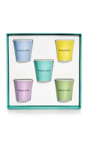 [Tiffany & Co.] Set-of-Five Bone China Coffee Cups