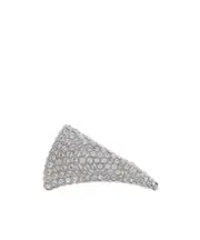 Alexander McQueen Embellished Tiger Claw Ring 11,13,15 silver