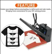 4 Pcs T Shirt Ruler Guide with 1 Pcs Soft Tape Measure, Tshirt Alignment Tool