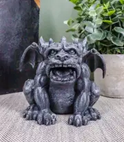 Ebros Gothic Fido The Sabre Tooth Tiger Gargoyle Figurine Small Fantasy Decor
