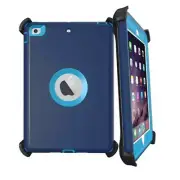 Heavy Duty Case Cover With Stand DARK BLUE/BLUE for iPad 5 2017 A1822 A1823