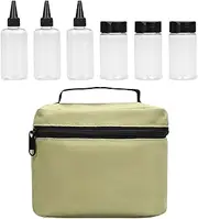 Qkbuza Portable Seasoning Bag,Storage Bag for Outdoor BBQ | Carrying Handle Included Condiment Container for Picnic Barbecue Camping Backpacking Hiking