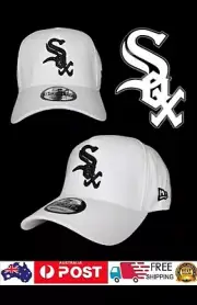 CHICAGO WHITE SOX MLB NEW ERA 9FORTY WHITE & BLACK SNAPBACK CAP HAT LA NY NBA