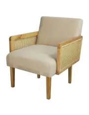[Levede] Rattan Armchair Couch Sofa Chair in Natural