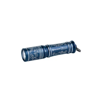 Olight i3E EOS 90 Lumens Keychain Flashlight EDC Mini Size IPX8 (Blue Porcelain)