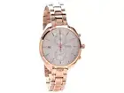 Fossil Women's Land Racer Chronograph Silver Dial Rose Gold Steel Watch CH2977