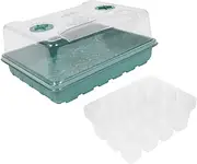 ANDRESLAD 1Set Nursery Box Planting Greenhouse Case with Cell Seedling Trays for Fast Growth and Moisture Control for Radish and Cabbage Seedlings