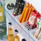 2pcs Refrigerator Organizer Stable Keep Tidy Large Opening Food Storage Bin S/l