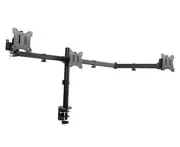 Triple 21.5 to 27 inch LED LCD Computer Monitor Desk Mount VESA Stand, Flush