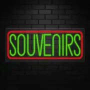 Souvenirs Neon Sign for Retail Displays | LED Flex Neon | 32"W x 13"H x 1"D