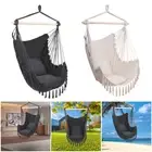 Tassel Hammock Chair Patio Porch Yard Tree Hanging Air Swing Seat Rope Outdoor