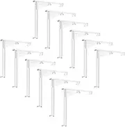 uxcell 12pcs Valance Clips, 3.5in Vertical Clear Plastic Valance Clips Hidden Retainer Holder Installation Bracket for Horizontal Wood and Faux Wood Blinds