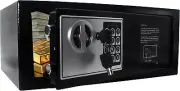 Electronic Keypad and Key Security Safe Lock Box Steel Digital Deposit