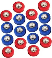 Toddmomy 16pcs Tabletop Shuffleboard Football Accessories Tabletop Accessories Mini Chess Board Rolling Beads Equipment Mini Shuffleboard Pucks Board Game Parts Shuffleboard Game Supplies