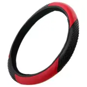 BDK Red Black Steering Wheel Cover for Auto Car Truck SUV 15" Universal Two-Ton