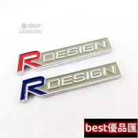 在飛比找Yahoo!奇摩拍賣優惠-現貨促銷 1 x 金屬R DESIGN RDESIGN汽車改