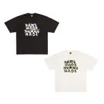 KAWS X HUMAN MADE 胸前文字款 白色/黑色 限定款 T恤 上衣 XX27TE017