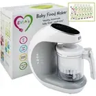 Baby Food Maker Baby Food Processor Food Steamer Blender Grinder, White