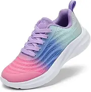 [DREAM PAIRS] Girls Boys Shoes Kids Tennis Sparkle Glitter Lace up Athletic Running Sneakers