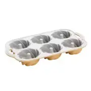 High Quality Unique Nordic Ware Aluminum Heritage Bundtlette Shaped Cakes Pan