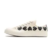 Converse Comme des Garçons PLAY x Chuck 70 Low Multi Heart - Milk Black
