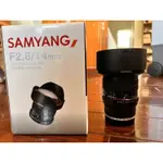 售】公司貨 SAMYANG 14 2.8 ED FOR E MOUNT